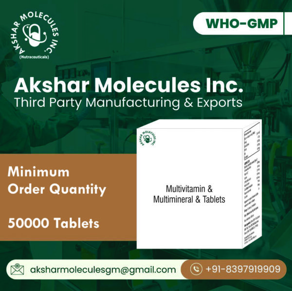 Third Party Tablet Manufacturing Of Multivitamin & Multimineral & Tablets